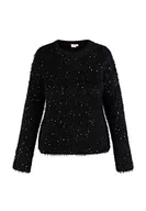 Swetry damskie - myMo Sweter damski 12625165, czarny, XS/S, czarny, XS-S - miniaturka - grafika 1