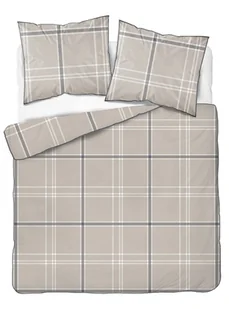 Pościel perkal z bizą 200x220 5240b beżowa kratka - Pościel Pościel perkal z bizą 200x220 5240b beżowa kratka - Pościel - miniaturka - grafika 1