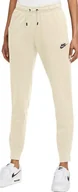 Spodnie sportowe damskie - Nike Spodnie damskie Nike NSW Essentials FLC MR PNT RG beżowe BV4095 113 L - miniaturka - grafika 1