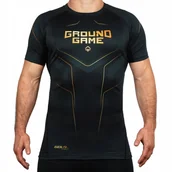 Kimona, stroje i obuwie - Ground Game Rashguard z krótkim rękawem Gold 2.0 XL - miniaturka - grafika 1