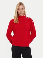 Swetry damskie - Morgan Golf 232-MSTORI Czerwony Regular Fit - miniaturka - grafika 1