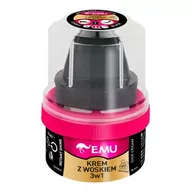Środki do obuwia i ubrań - Emu Krem Z Woskiem Do Butów 3W1 Czarny, 50Ml - miniaturka - grafika 1