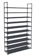 Szafki na buty - Regał Na Buty Obuwie Metalowy Wysoki Stojak Z Półkami Szafka 10 Poziomów - miniaturka - grafika 1