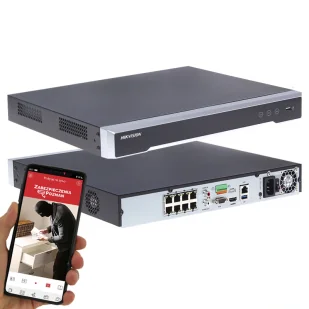 Monitoring zewnętrzny zestaw 8 kamer Hikvision IP DS-2CD2086G2-IU(2.8MM)(C)(BLACK) ACUSENSE DARKFIGHTER 8Mpx PoE - Zestawy do monitoringu - miniaturka - grafika 3