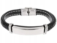Bransolety męskie - Biżuteria Pacific skórzana bransoletka męska LB-034-S - miniaturka - grafika 1