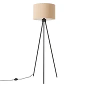 Lampy stojące - Lampa podłogowa NEVIA taupe, minimalistyczny - 40x40x135cm Sollux - miniaturka - grafika 1