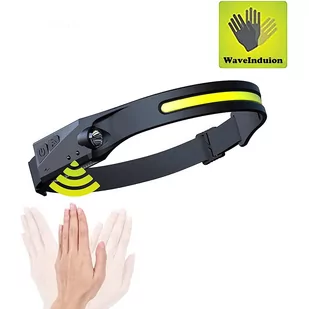 Latarka czołowa LED z czujnikiem ruchu IPX4 USB-C 1200 mAh - czarna - Latarki - miniaturka - grafika 3