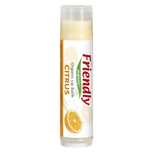 friendly organic Friendly Organic, Organiczny balsam do ust, cytrusowy, 4,25g FRO00508 [7702910] - Balsamy do ust - miniaturka - grafika 1