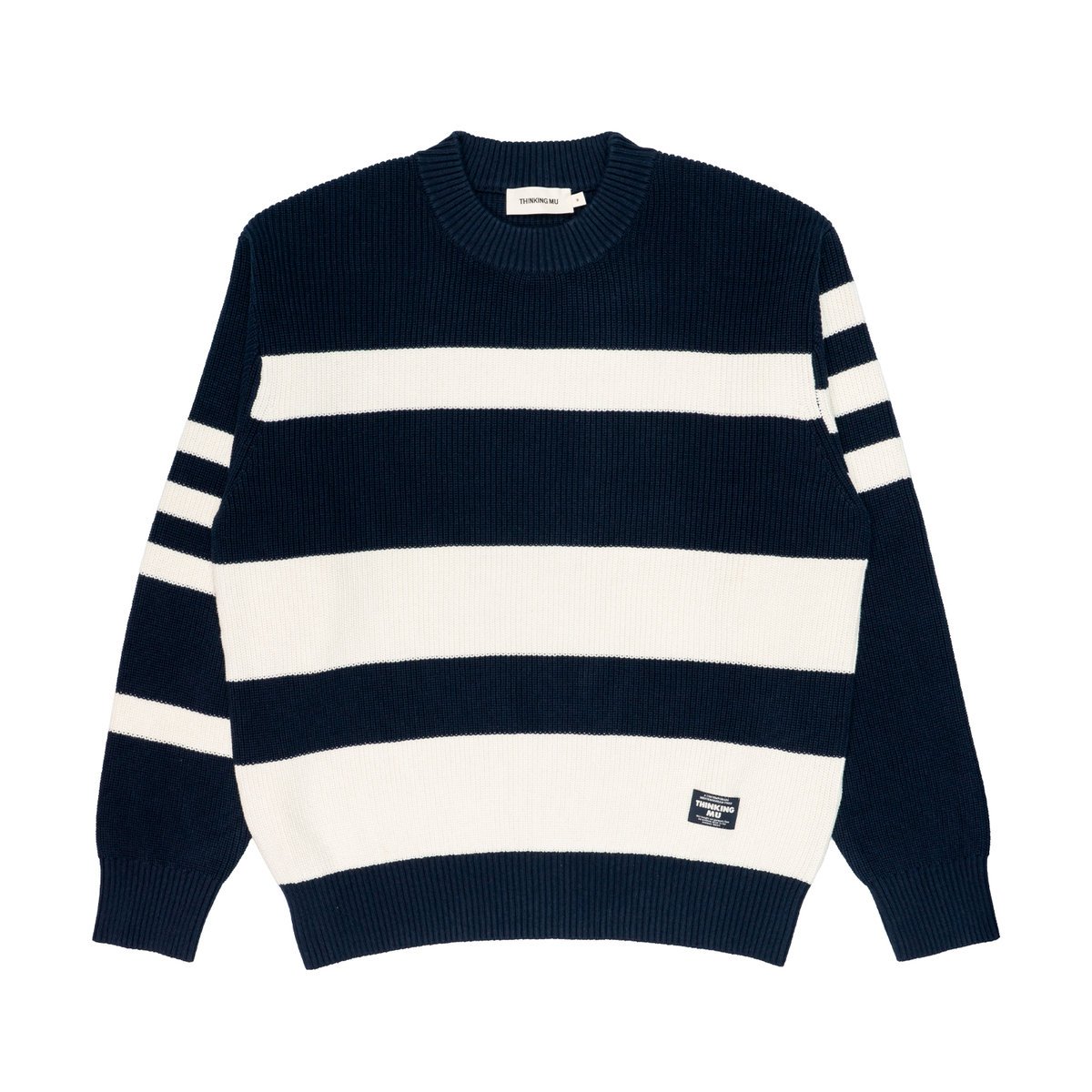 Maglia Uomo Thinking Mu Santos striped navy