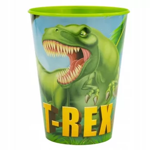 DINOZAURY T-REX kubek kubeczek szklanka 260ML - Kubki dla dzieci - miniaturka - grafika 1