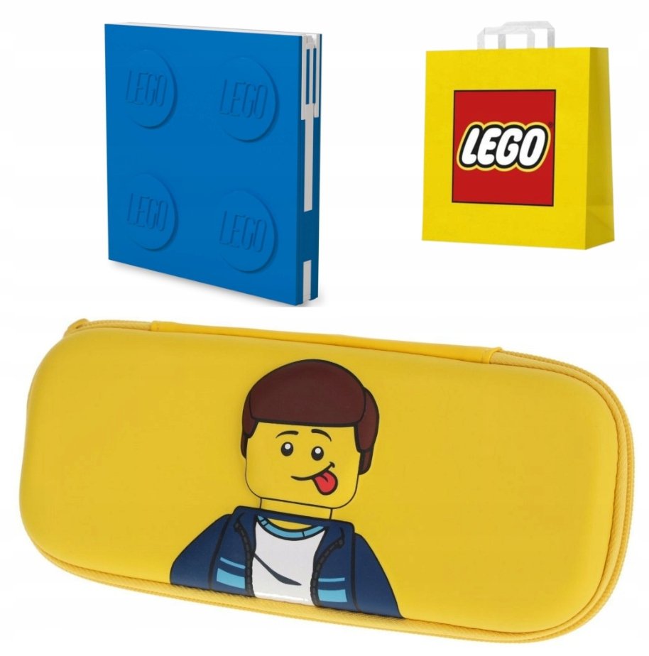 Lego 53562 Notatnik z długopisem Niebieski i Piórnik rozkładany Torba