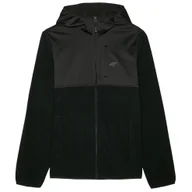 Bluzy sportowe męskie - Męska bluza 4F Fleece M269 Rozmiar: XL / Kolor: czarny - miniaturka - grafika 1