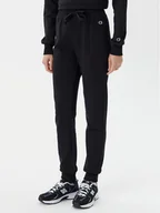 Spodnie sportowe damskie - Champion Spodnie dresowe 118101 Czarny Slim Fit - miniaturka - grafika 1