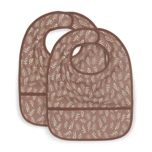 Jollein - 2 śliniaczki wodoodporne MEADOW CHESTNUT - Śliniaki i fartuszki - miniaturka - grafika 1