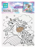Zabawki kreatywne - STNUX, Canvas Unicorn Rainbow, zestaw do malowania - miniaturka - grafika 1