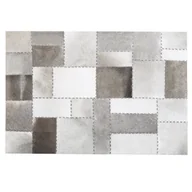 Dywany - Beliani Dywan patchwork skórzany brązowy 160 x 230 cm PERVARI - miniaturka - grafika 1