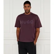 Koszulki męskie - HUGO T-shirt Dinkee | Oversize fit - miniaturka - grafika 1