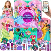Ozdoby bożonarodzeniowe - DISNEY PRINCESS KALENDARZ ADWENTOWY • PREZENT DLA CÓRKI WNUCZKI DZIECKA • 24 Kosmetyki Zestaw Prezent Na Święta + EBOOK-1 - miniaturka - grafika 1