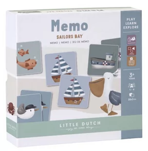 LITTLE DUTCH Gra Memory Sailors Bay - Gry planszowe - miniaturka - grafika 1