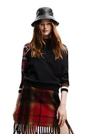 Swetry damskie - Desigual Sweter damski, czarny, XL - miniaturka - grafika 1