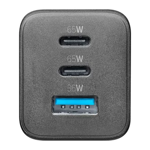 Cellularline Multipower Micro GaN - Ładowarka sieciowa 2x USB-C & USB-A Power Delivery 65W (czarny) - Pozostałe akcesoria do telefonów - miniaturka - grafika 4