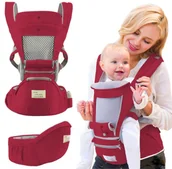 Nosidełka dla dzieci - Nosidełko Wielofunkcyjne 8W1+ Siedzisko Biodrowe Bordowy - miniaturka - grafika 1