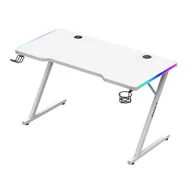 Biurka gamingowe - Biurko Gamingowe Huzaro Hero 2.5 Rgb White - miniaturka - grafika 1