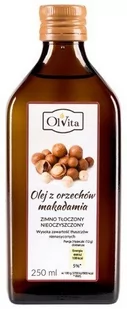 Olvita OLEJ Z MAKADAMIA ZIMNO TŁOCZONY 250 ML - Olej spożywczy - miniaturka - grafika 1