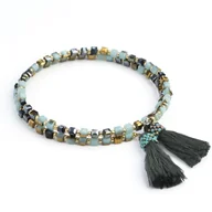 Bransoletki - Bransoletka z chwostami zawijana uniwersalna boho / JG. Projekt - miniaturka - grafika 1