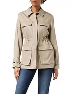 Kurtki damskie - Tommy Hilfiger Kurtka damska Tencel Twill Shacket, BEŻOWY, 68 - miniaturka - grafika 1