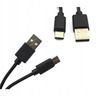Kable USB - Kabel USB Typ C - USB A 2m T-PHOX NETS 2,4A czarny Przewód do ładowania Telefonu typu USBC typC - miniaturka - grafika 1