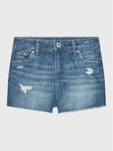 Pepe Jeans Szorty jeansowe Patty Short PG800783MR1 Niebieski Regular Fit - Spodenki damskie - miniaturka - grafika 1