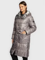 Kurtki damskie - Frieda & Freddies Kurtka zimowa 8826 Szary Regular Fit - miniaturka - grafika 1