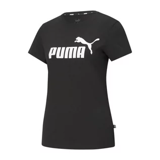 Koszulki i topy damskie - Puma, Koszulka damska, ESS Logo Tee, czarna (58677401), rozmiar XS - grafika 1