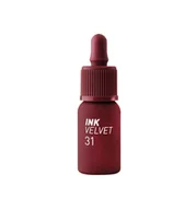 Błyszczyki do ust - Peripera Ink The Velvet Lip Tint in 31 Wine Nude Matowy tint do ust w intensywnym, bordowym odcieniu - miniaturka - grafika 1