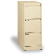 Szafy biurowe - B2B Partner Metalowa szafa kartotekowa A4, 3 szuflady, beżowy 178663 - miniaturka - grafika 1