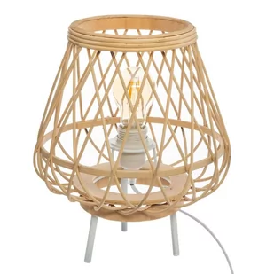 Atmosphera Lampa stołowa z ażurowym kloszem bambusowa 31 cm 168203 - Lampy stojące - miniaturka - grafika 1