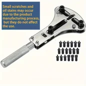 Inne - TEMU Męski otwieracz do kopert zegarków ze stali nierdzewnej, regulowany klucz do zdejmowania tylnych pokrywek, wodoodporny zestaw narzędzi do - miniaturka - grafika 1