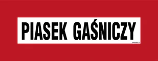 BC103 PIASEK GAŚNICZY, PN - PŁYTA PCV 1MM; (360X140MM) - Systemy ekspozycyjne i znaki informacyjne - miniaturka - grafika 1