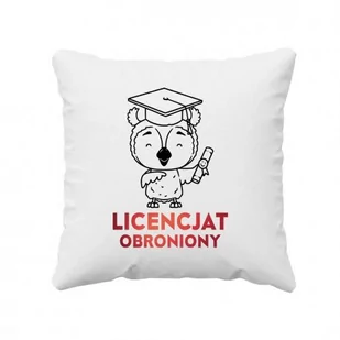Licencjat obroniony - poduszka z nadrukiem - Poduszki dekoracyjne - miniaturka - grafika 1