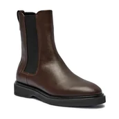 Botki damskie - Calvin Klein Skórzane sztyblety CHELSEA - miniaturka - grafika 1