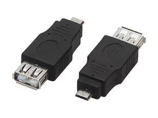 Adapter Usb Gn Gniazdo do Micro Usb Przejściówka - Złącza, przejściówki, adaptery - miniaturka - grafika 1