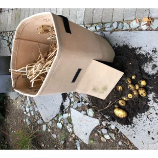 Worek do uprawy ziemniaków, 37 L, beżowy  Lumarko! - Donice - miniaturka - grafika 6