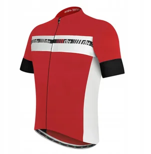 Koszulka rowerowa zeroRH+ Academy FZ red-white-black - M - Kurtki rowerowe - miniaturka - grafika 1
