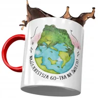 Kubki - Kubek Czerwony na Urodziny 25 25te 25-te Prezent z Nadrukiem ze Zdjęciem + Opakowanie na prezent (wzór 04) - miniaturka - grafika 1