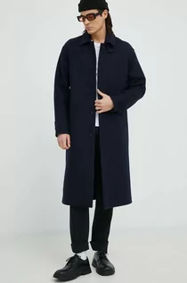 Płaszcze męskie - Samsoe Samsoe płaszcz wełniany kolor szary przejściowy - grafika 1