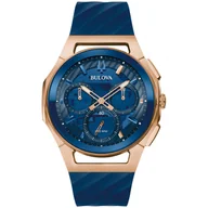 Zegarki męskie - Zegarek Męski Bulova 97A185 niebieski - miniaturka - grafika 1