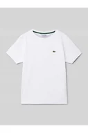 Koszulki i topy damskie - T-shirt z wyhaftowanym logo - Lacoste - miniaturka - grafika 1