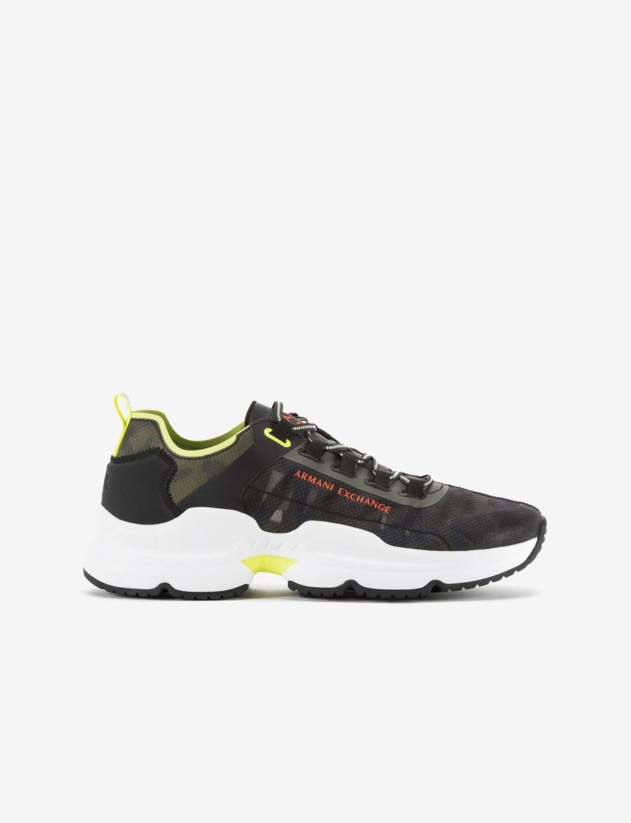 Armani Exchange NYLON RIPSTOP SNEAKERS 34 14CA