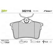 Klocki hamulcowe - Klocki hamulcowe - komplet VALEO 302116 - miniaturka - grafika 1